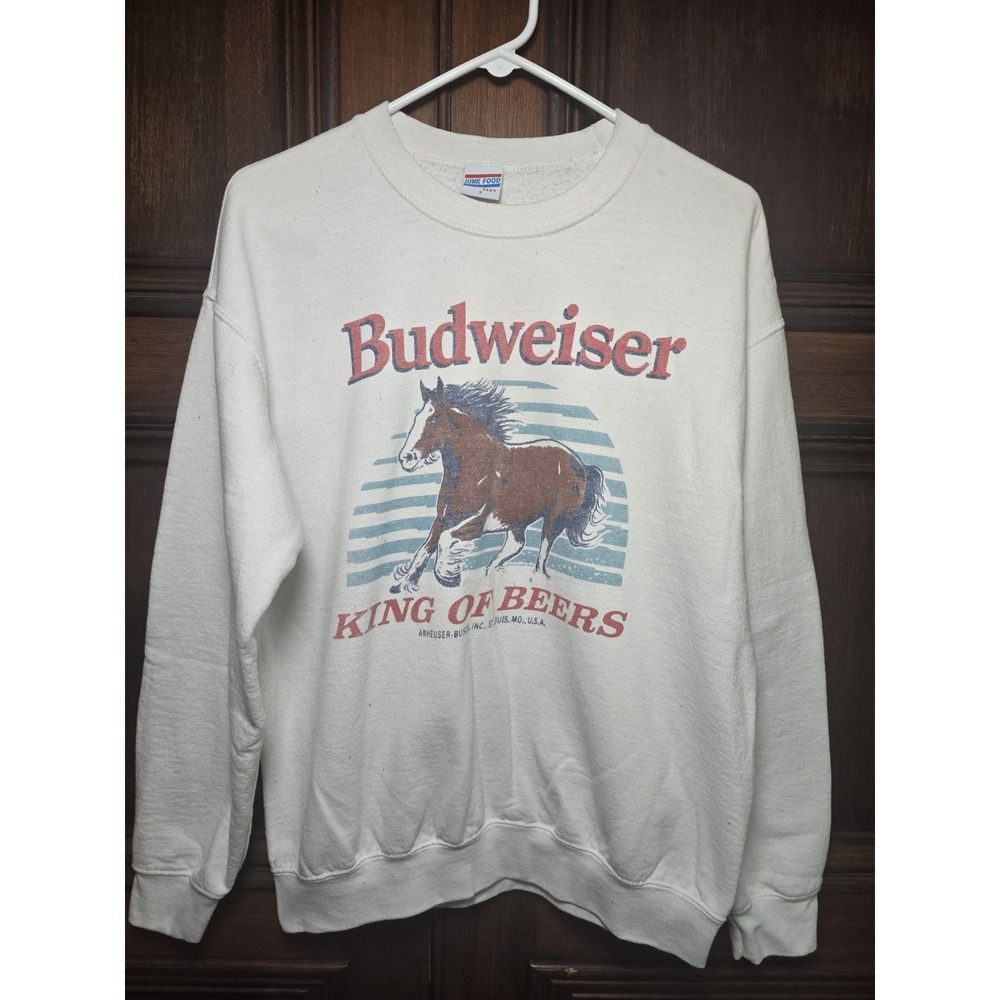 Junk Food Budweiser King of Beers Sweatshirt Small